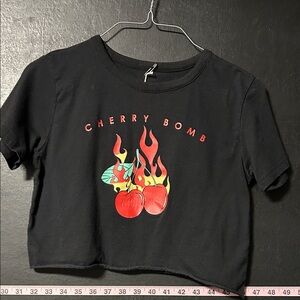 Cherry bomb cropped JUNIORS